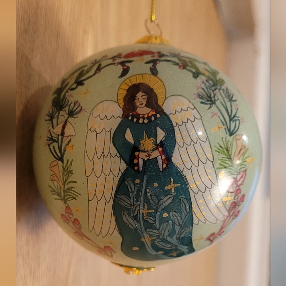 Cost Plus World Market Elegant Holiday Angel Ornament 2024